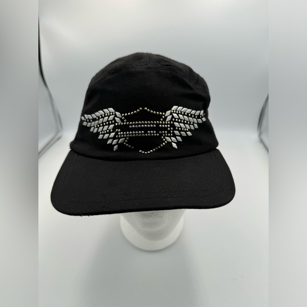 Harley Davidson Logo blsck Graphic Adjustable Military Style Hat Cap One Size